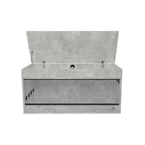 Diversa dřevěné terárium s nástavcem 100 x 40 x 52 cm - Beton