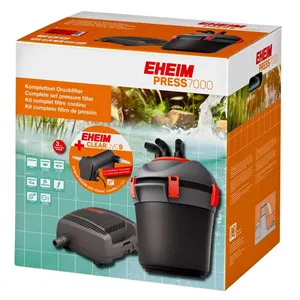 Eheim PRESS 7000 vnější jezírkový tlakový filtr s UV lampou včetně filtračních náplní
