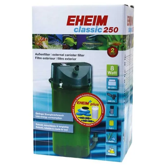 EHEIM Vnější filtr Classic 250 (2213) + náplně MEDIA