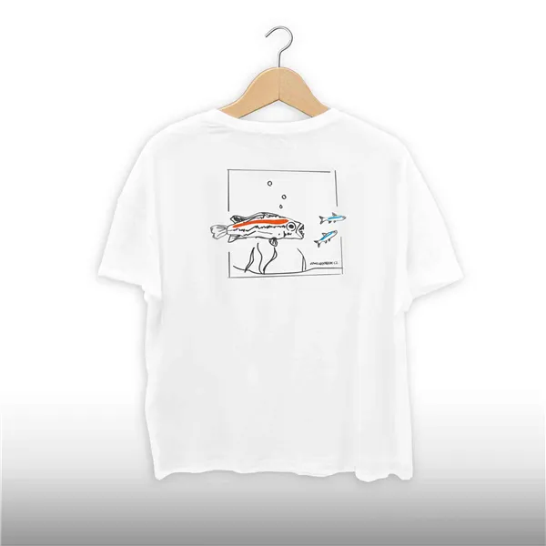 Aqua Style Tričko Žeru ryby - M - Bílé