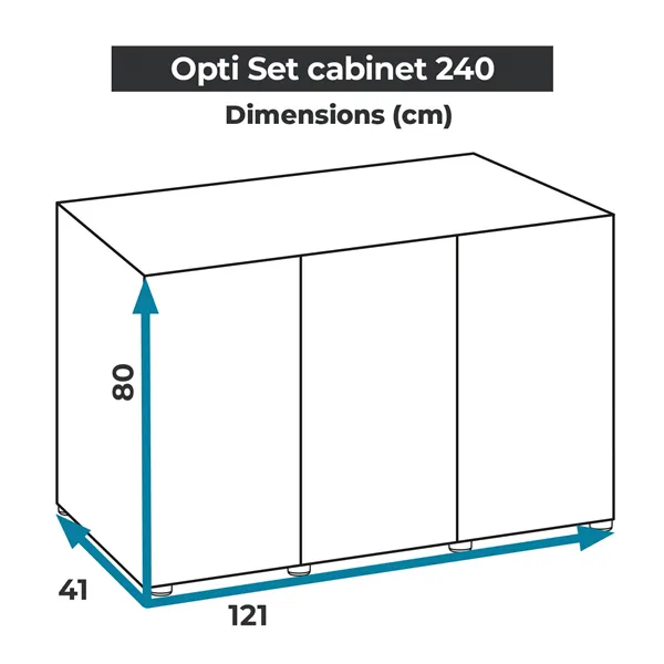 Skřínka AQUAEL pod akvária Opti Set 240 bílá