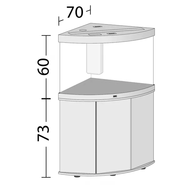 Akvárium Juwel Trigon 190 LED bílé