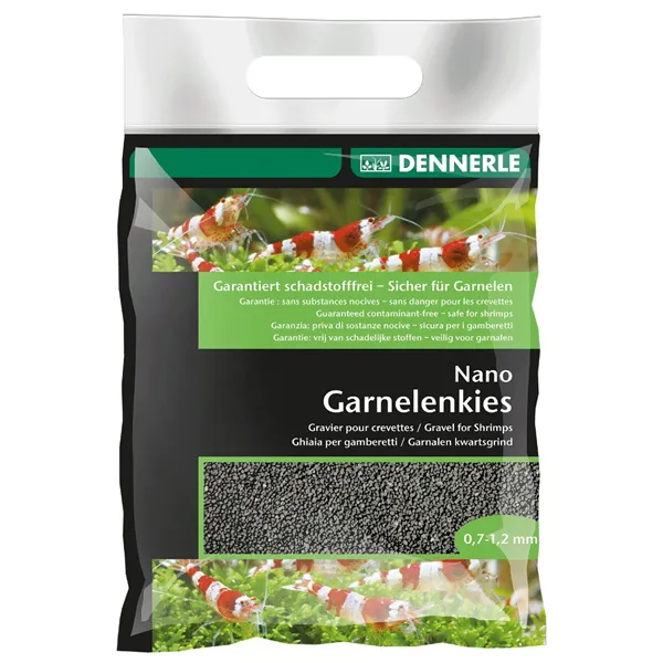 DENNERLE NANO GARNELENKIES, černý písek 2kg