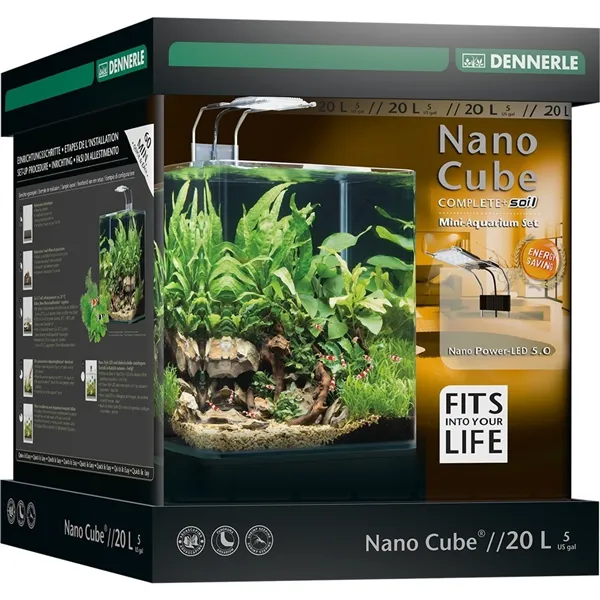 Akvarium DENNERLE NanoCube Complete+ SOIL 20L PowerLED