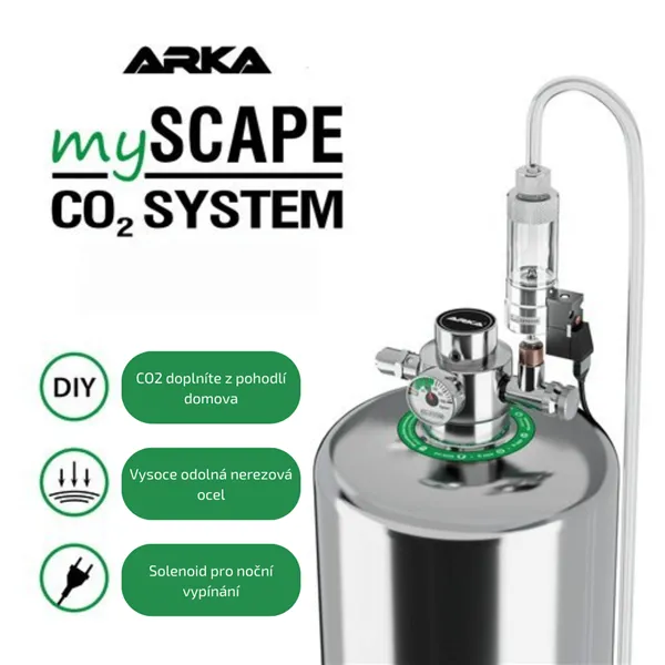 ARKA CO2 generátor set s nočním vypínáním a 2,4l lahví 