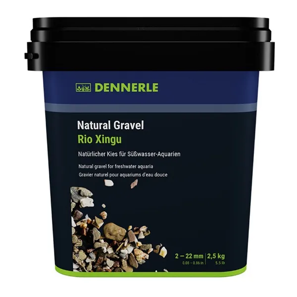 DENNERLE Přírodní štěrk Rio Xingu 2-22 mm 2,5 kg