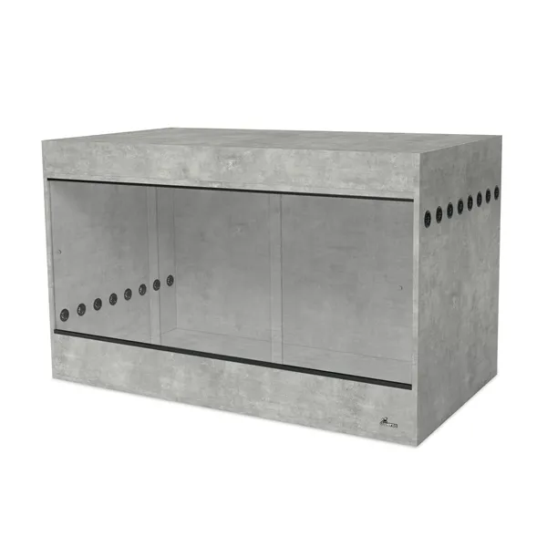 Diversa Dřevěné terárium s nástavcem 150 x 80 x 92 cm - Beton