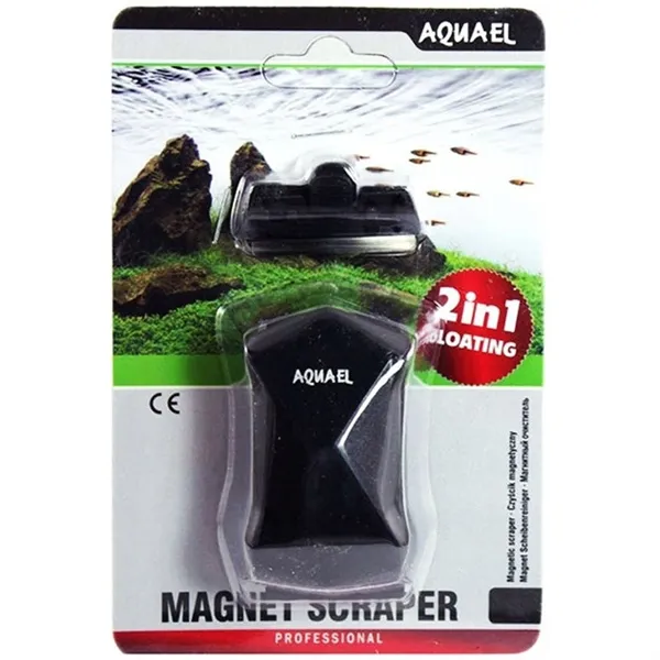 Aquael magnetický čistič S 2v1 pro sklo do 6mm