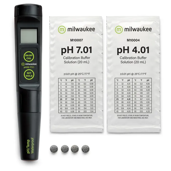 Milwaukee Vodotěsný pH metr a teploměr s automatickou kompenzací teploty