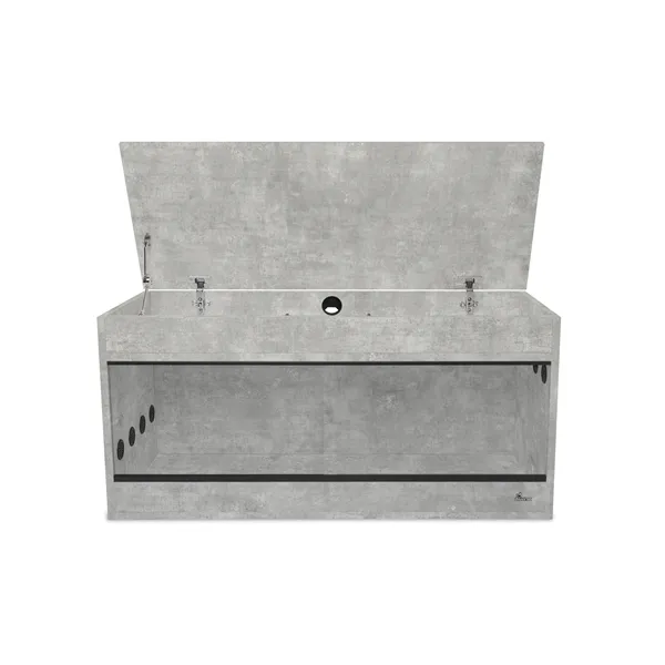 Diversa dřevěné terárium s nástavcem 100 x 40 x 52 cm - Beton
