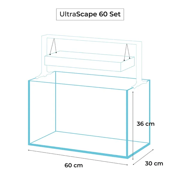 Akvárium set AQUAEL UltraScape 60 černé