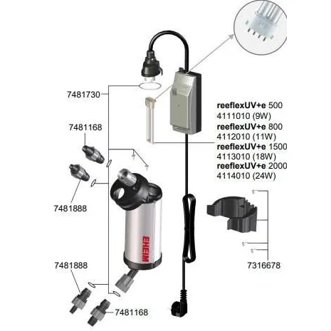 EHEIM UV sterilizátor reeflex UV+e 2000