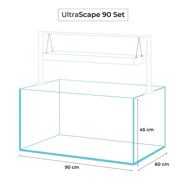 Akvárium set AQUAEL UltraScape 90 černé