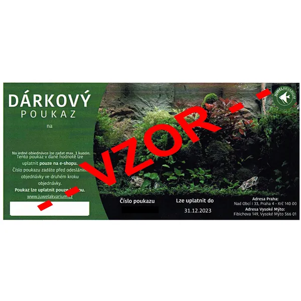 Dárkový poukaz v hodnotě 5000kč