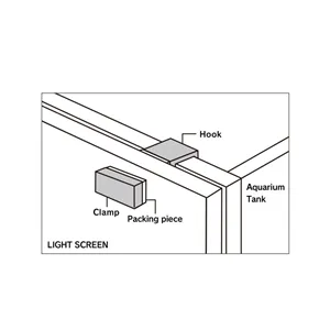 ADA Železný držák pro Light Screen 90 ADA Železný držák pro Light Screen 90