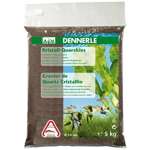 DENNERLE Crystal-Quartz, tmavě hnědý písek 5kg DENNERLE Crystal-Quartz, tmavě hnědý písek 5kg