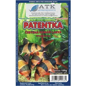 Mražené krmivo Patentka - komáří larvy červené 100g - BLISTR Mražené krmivo Patentka - komáří larvy červené 100g - BLISTR