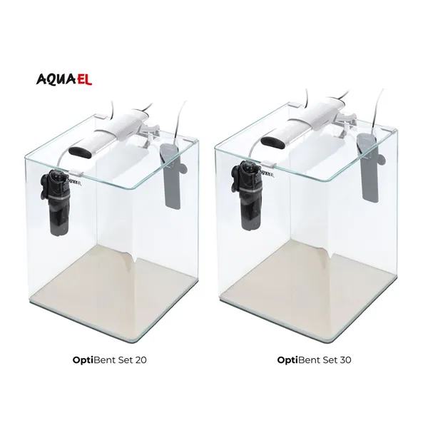 Akvárium set AQUAEL OptiBent 30 bílé