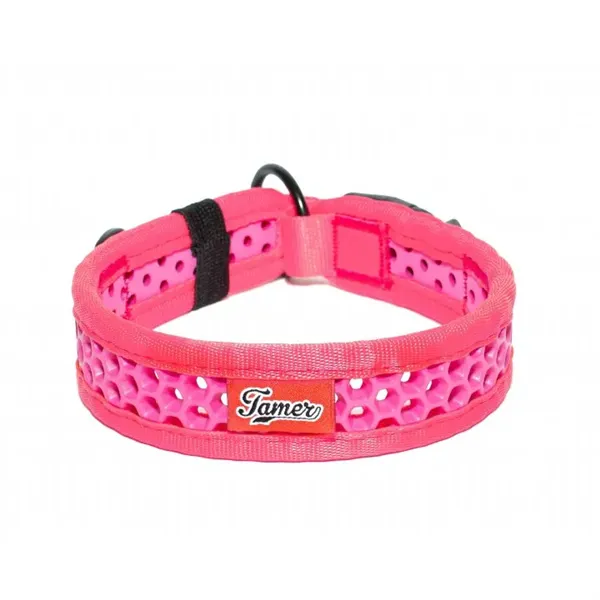 Tamer obojek Softy růžový - šířka 3,8 cm, obvod krku 40-46 cm