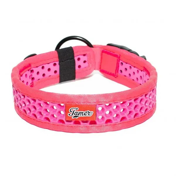 Tamer obojek Softy růžový - šířka 3,8 cm, obvod krku 40-46 cm