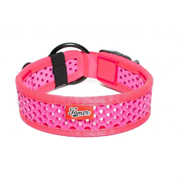 Tamer obojek Softy růžový - šířka 3,8 cm, obvod krku 40-46 cm