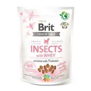 Brit Care Dog Crunchy Cracker Puppy Insects with Whey enriched with Probiotics 200 g Brit Care Dog Crunchy Cracker Puppy Insects with Whey enriched with Probiotics 200 g