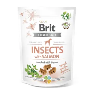 Brit Care Dog Crunchy Cracker Insects with Salmon enriched with Thyme 200 g Brit Care Dog Crunchy Cracker Insects with Salmon enriched with Thyme 200 g