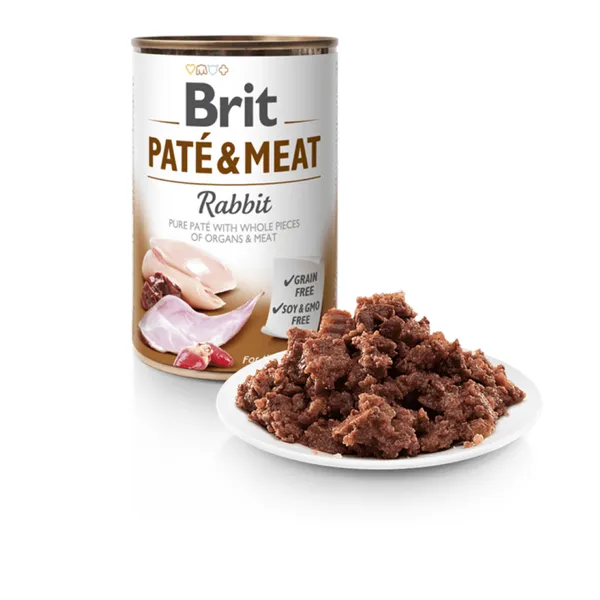 Brit Paté & Meat Dog Rabbit 400 g 