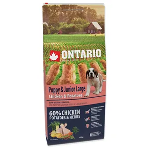 Ontario Puppy & Junior Large Chicken & Potatoes 12 kg Ontario Puppy & Junior Large Chicken & Potatoes 12 kg