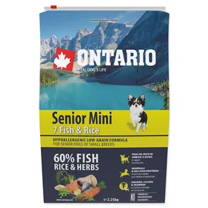 Ontario Senior Mini Fish & Rice 2,25 kg Ontario Senior Mini Fish & Rice 2,25 kg