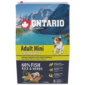 Ontario Adult Mini Fish & Rice 2,25 kg Ontario Adult Mini Fish & Rice 2,25 kg