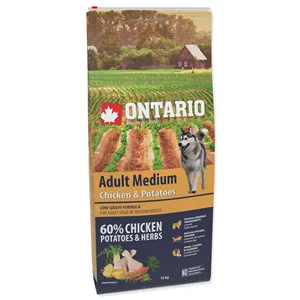 Ontario Adult Medium Chicken & Potatoes 12 kg Ontario Adult Medium Chicken & Potatoes 12 kg