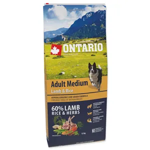 Ontario Adult Medium Lamb & Rice 12 kg Ontario Adult Medium Lamb & Rice 12 kg