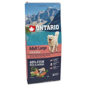 Ontario Adult Large Fish & Rice 12 kg Ontario Adult Large Fish & Rice 12 kg