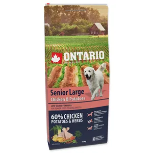 Ontario Senior Large Chicken & Potatoes 12 kg Ontario Senior Large Chicken & Potatoes 12 kg