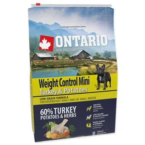 Ontario Mini Weight Control Turkey & Potatoes 2,25 kg Ontario Mini Weight Control Turkey & Potatoes 2,25 kg