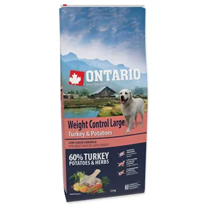 Ontario Large Weight Control Turkey & Potatoes 12 kg Ontario Large Weight Control Turkey & Potatoes 12 kg