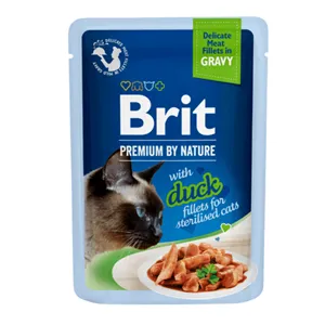 Brit Premium Cat Delicate Fillets in Gravy with Duck for Sterilised 85 g Brit Premium Cat Delicate Fillets in Gravy with Duck for Sterilised 85 g