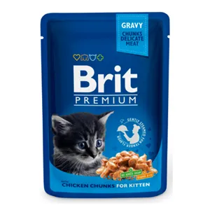 Brit Premium Cat Pouches Chicken Chunks for Kitten 100 g Brit Premium Cat Pouches Chicken Chunks for Kitten 100 g
