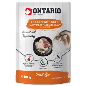 Ontario Cat Herb Line Chicken with Duck 80 g Ontario Cat Herb Line Chicken with Duck 80 g