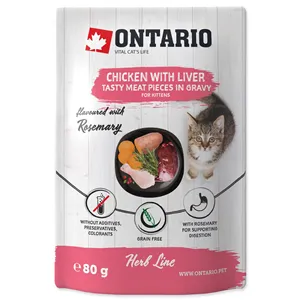 Ontario Cat Herb Kitten Chicken with Liver Sweet Potatoes Rice and Rosemary 80 g Ontario Cat Herb Kitten Chicken with Liver Sweet Potatoes Rice and Rosemary 80 g