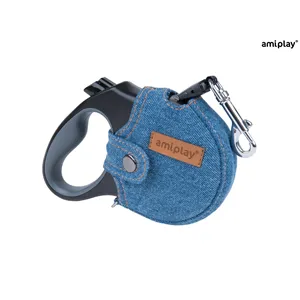Amiplay Vodítko Infini s Denim S 3m - 12 kg modrá Amiplay Vodítko Infini s Denim S 3m - 12 kg modrá