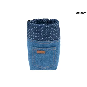 Amiplay Tastička na pamlsky Denim 10 x 7 x 14 cm Modrá Amiplay Tastička na pamlsky Denim 10 x 7 x 14 cm Modrá