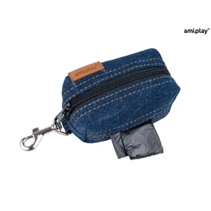 Amiplay Tastička na sáčky Denim 9x5x4 cm Námořní Amiplay Tastička na sáčky Denim 9x5x4 cm Námořní