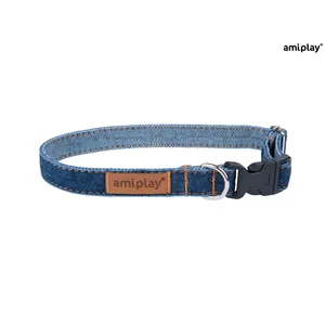 Amiplay Obojek Denim L 35 - 50 x 2 cm Námořnická Amiplay Obojek Denim L 35 - 50 x 2 cm Námořnická
