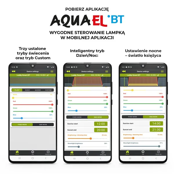 Aquael LEDDY SMART BT - bílé