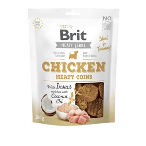 Brit Jerky Chicken with Insect Meaty Coins 200 g Brit Jerky Chicken with Insect Meaty Coins 200 g