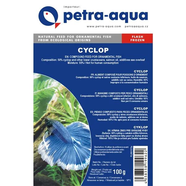 Petra-Aqua Mražený Cyklop 500g - Zipper bag