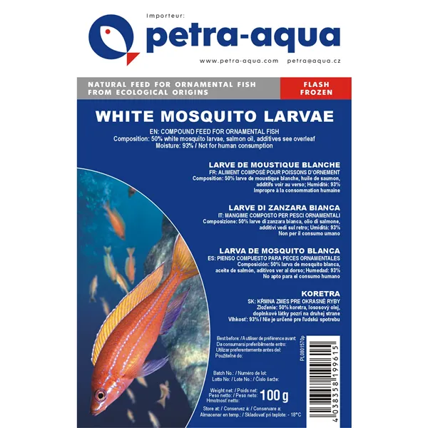 Petra-Aqua Mražená Patentka bílá 100g - BLISTR