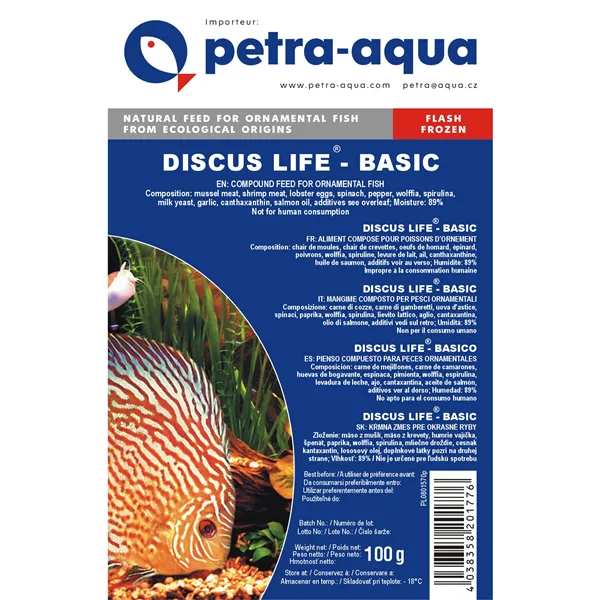 Petra-Aqua Mražený pro terčovce 100g - BLISTR